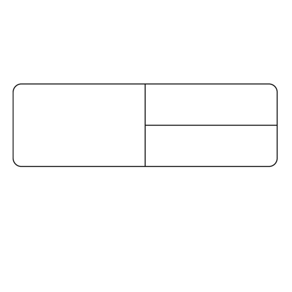 Nevs Meditech - Multi Set label - Knife-Cut 1-1/4 x 4, PK8 CB-MEDI-1 Special - main